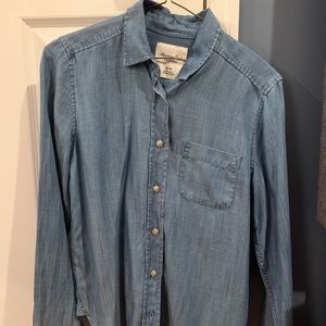 Denim button up